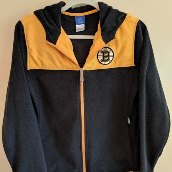 Boy's Reebok Boston Bruins Zip Hoodie Large - Picture 1 of 4